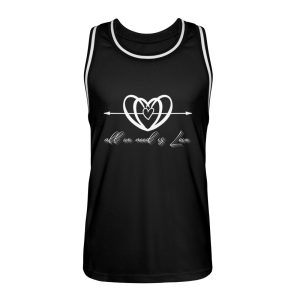 All we Need is Love - Unisex Basketball Jersey-16