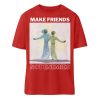 BXS4IEDE_STTU759-4 Make Friends Not Enemies - Organic Relaxed Shirt ST/ST-4