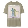 BXS4IEDE_STTU759-651 Make Friends Not Enemies - Organic Relaxed Shirt ST/ST-651