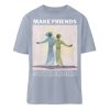 BXS4IEDE_STTU759-7164 Make Friends Not Enemies - Organic Relaxed Shirt ST/ST-7164
