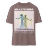 BXS4IEDE_STTU759-7219 Make Friends Not Enemies - Organic Relaxed Shirt ST/ST-7219