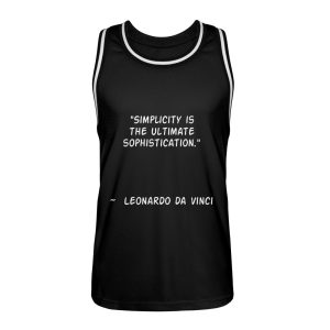 Simplicity is the Ultimate Sophistication - Unisex Basketball Jersey-16