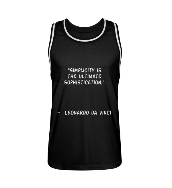 Simplicity is the Ultimate Sophistication - Unisex Basketball Jersey-16