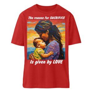 The reason for Sacrifice is given by Love - Organic Relaxed Shirt ST/ST-4