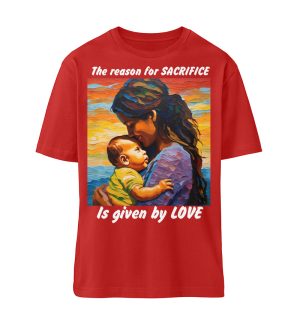 The reason for Sacrifice is given by Love - Organic Relaxed Shirt ST/ST-4