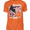 Wrestle Your Bad Self Not Others - Men Basic Shirt-1692