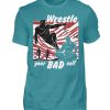 Wrestle Your Bad Self Not Others - Men Basic Shirt-1096