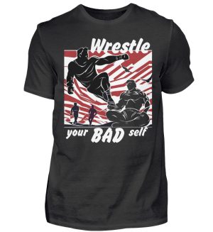 O4HGJW4R_BCTU004-16 Wrestle Your Bad Self Not Others - Men Basic Shirt-16
