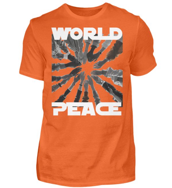 World Peace Starts With You - Men Basic Shirt-1692