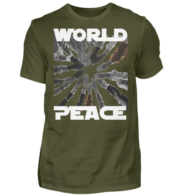 World Peace Starts With You - Men Basic Shirt-1109