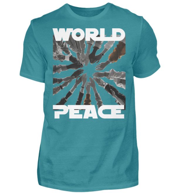 World Peace Starts With You - Men Basic Shirt-1096