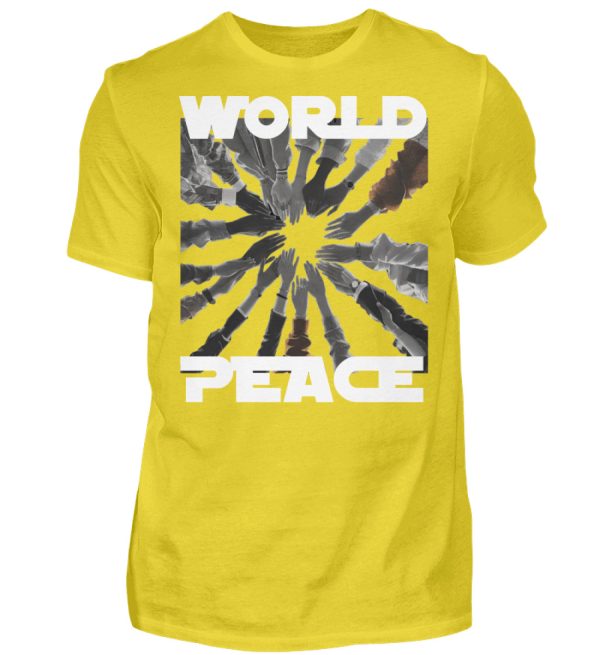 World Peace Starts With You - Men Basic Shirt-1102