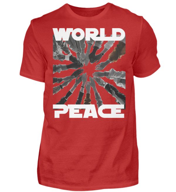 World Peace Starts With You - Men Basic Shirt-4