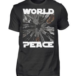 World Peace Starts With You - Men Basic Shirt-16