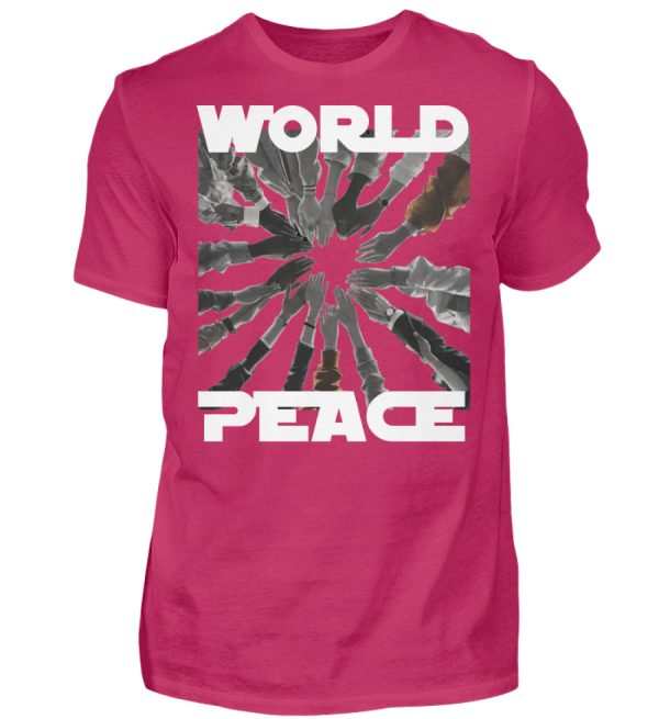 World Peace Starts With You - Men Basic Shirt-1216