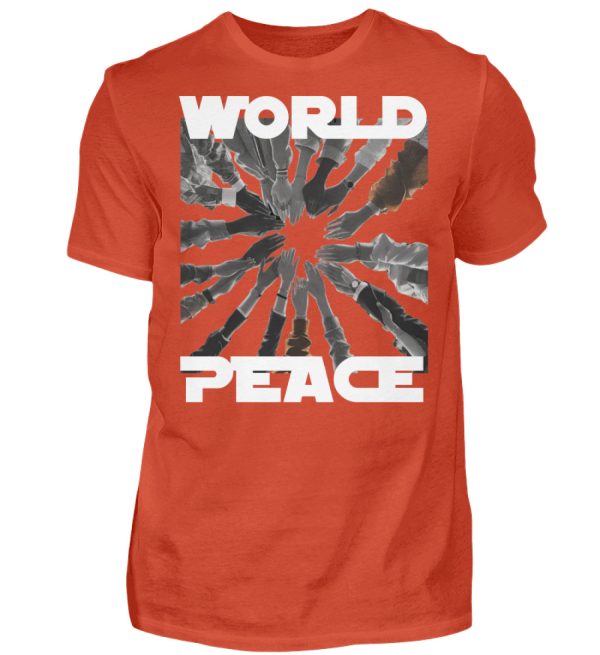 World Peace Starts With You - Men Basic Shirt-1236