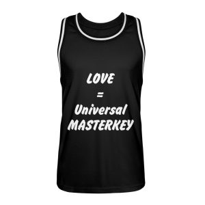 Love is the Universal MASTERKEY - Unisex Basketball Jersey-16