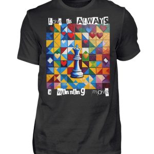 Love is always a winning move - Men Basic Shirt-16