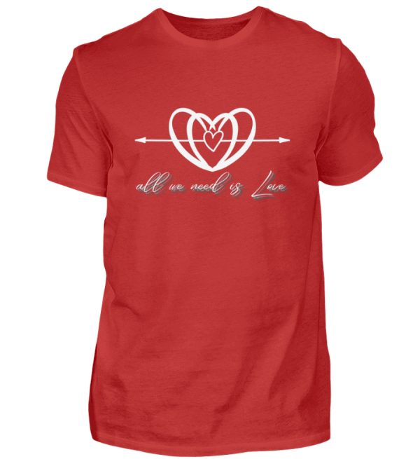 All we Need is Love - Men Basic Shirt-4