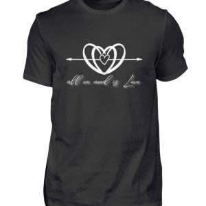 All we Need is Love - Men Basic Shirt-16