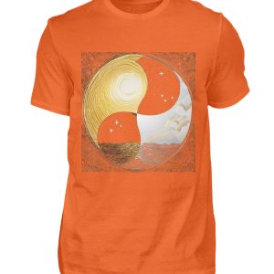 Ying Yang Night Day - Men Basic Shirt-1692
