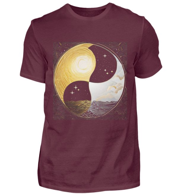 Ying Yang Night Day - Men Basic Shirt-839