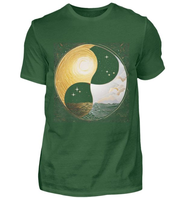 Ying Yang Night Day - Men Basic Shirt-833