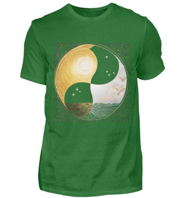 Ying Yang Night Day - Men Basic Shirt-718