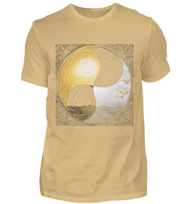 Ying Yang Night Day - Men Basic Shirt-224