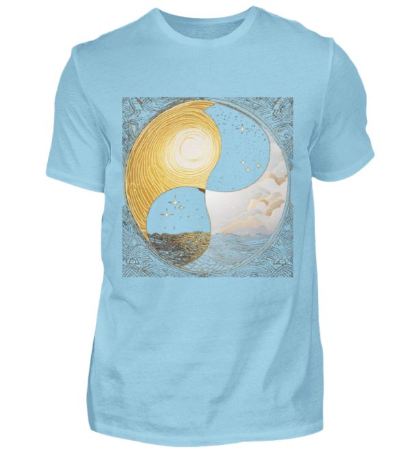 Ying Yang Night Day - Men Basic Shirt-674