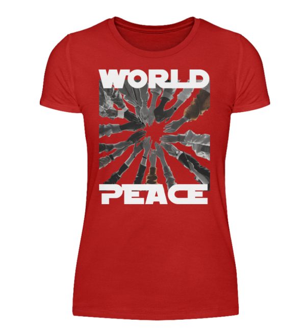 World Peace Starts With You - Women Basic Shirt-4