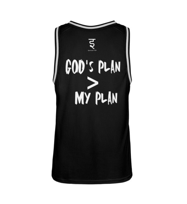 God-s plan is larger than my plan - Unisex Basketball Jersey-16