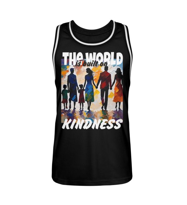 The World Is Built On Kindness - Unisex Basketball Jersey-16