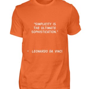 Simplicity is the Ultimate Sophistication - Men Basic Shirt-1692