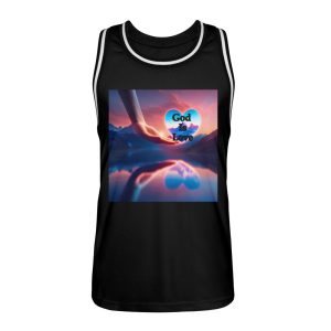 God Is Love - Unisex Basketball Jersey-16