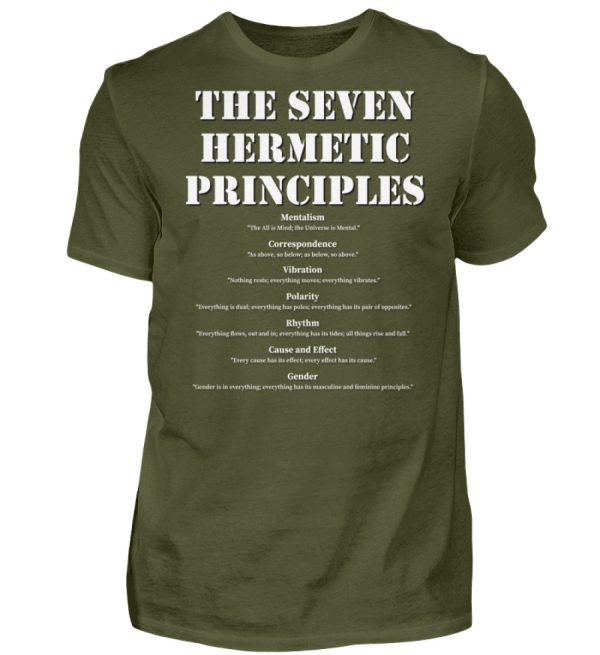 The Seven Hermetic Principles - Men Basic Shirt-1109