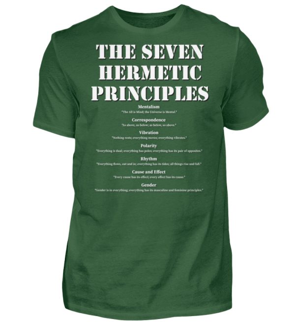 The Seven Hermetic Principles - Men Basic Shirt-833