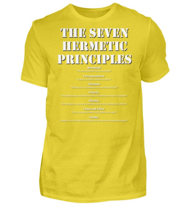 The Seven Hermetic Principles - Men Basic Shirt-1102