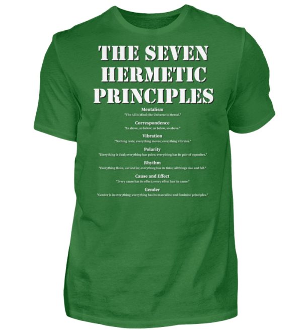 The Seven Hermetic Principles - Men Basic Shirt-718