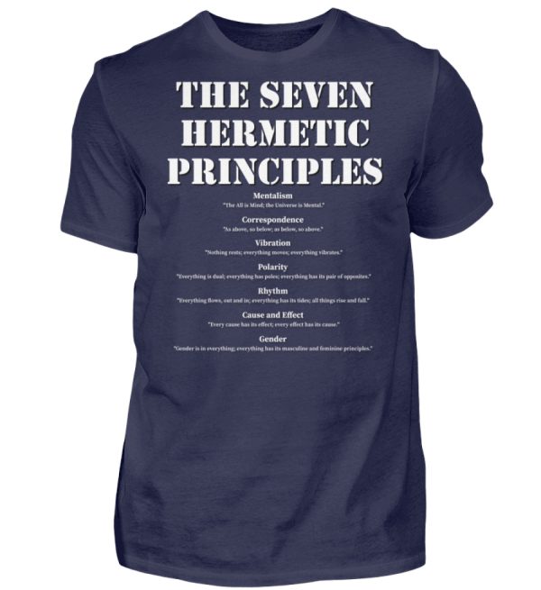 The Seven Hermetic Principles - Men Basic Shirt-198