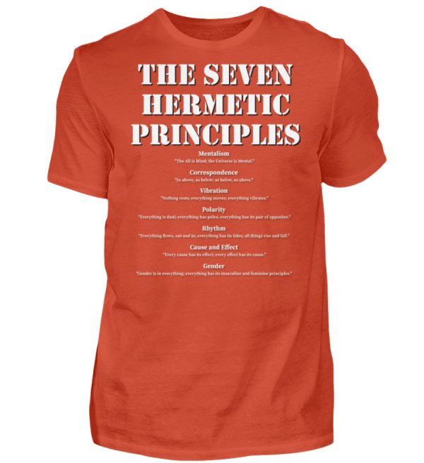 The Seven Hermetic Principles - Men Basic Shirt-1236