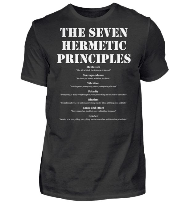 The Seven Hermetic Principles - Men Basic Shirt-16