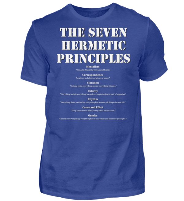 The Seven Hermetic Principles - Men Basic Shirt-668