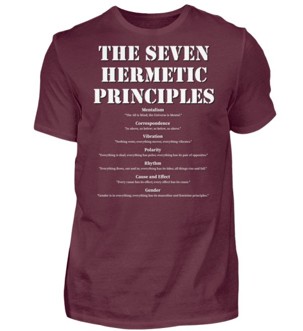 The Seven Hermetic Principles - Men Basic Shirt-839