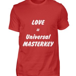 Love is the Universal MASTERKEY - Men Basic Shirt-4