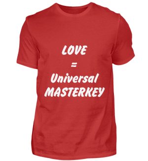 Love is the Universal MASTERKEY - Men Basic Shirt-4