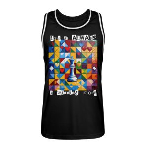 Love is always a winning move - Unisex Basketball Jersey-16