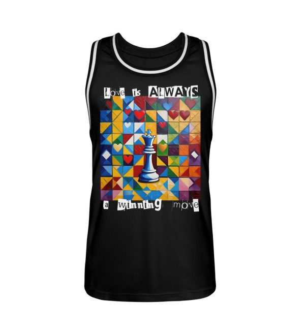 Love is always a winning move - Unisex Basketball Jersey-16