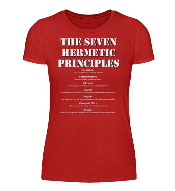 The Seven Hermetic Principles - Women Basic Shirt-4