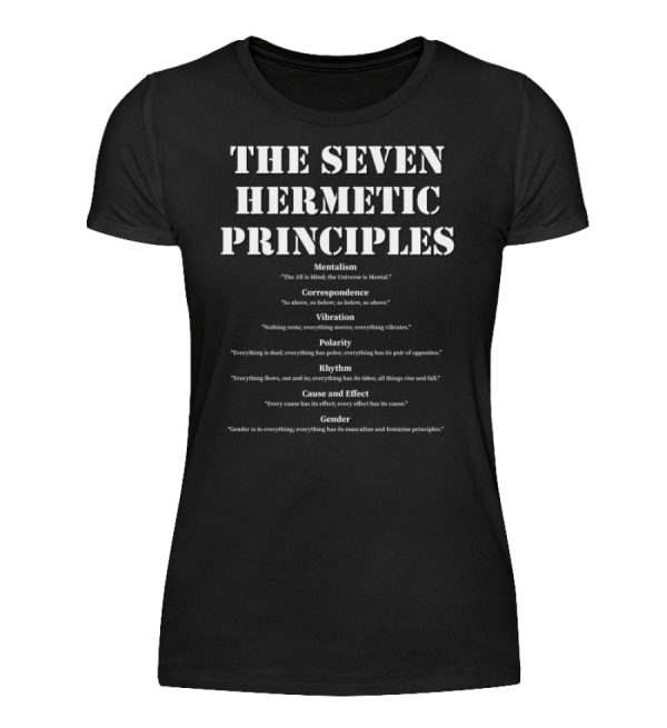 The Seven Hermetic Principles - Women Basic Shirt-16